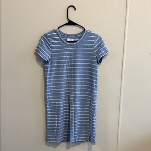 Lou & Grey Blue Striped Mini Dress